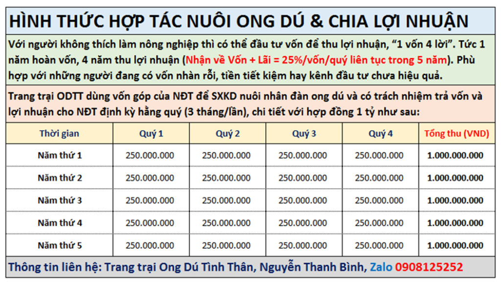 Nghề nuôi ong dú